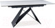 Миниатюра изображения товара Обеденный стол Signal Westin SC раздвижной 120x160/80/76 (белый мрамор/черный матовый)