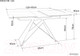Миниатюра изображения товара Обеденный стол Signal Westin SC раздвижной 120x160/80/76 (белый мрамор/черный матовый)