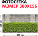 Миниатюра изображения товара Фотофасад Arthata Кусты / FotoSetka-300-65 (300x156)