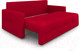 Миниатюра изображения товара Диван Mebel-Ars Еврокнижка Марсель №2 (кордрой красный)