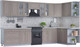 Миниатюра изображения товара Кухонный гарнитур Интерлиния Мила Шато 1.7x3.5 правая (луна/луна/бискайская сосна)