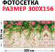 Миниатюра изображения товара Фотофасад Arthata Розы / FotoSetka-300-76 (300x156)