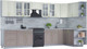 Миниатюра изображения товара Кухонный гарнитур Интерлиния Мила Шато 1.7x3.7 правая (белый/луна/серый каспий)