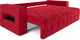 Миниатюра изображения товара Диван Mebel-Ars Еврокнижка Венеция (кордрой красный)