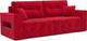 Миниатюра изображения товара Диван Mebel-Ars Еврокнижка Венеция (кордрой красный)