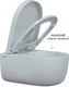Миниатюра изображения товара Унитаз подвесной с инсталляцией Berges Ego XL Rimless / 043302 (с сиденьем)