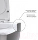 Миниатюра изображения товара Унитаз подвесной с инсталляцией Berges Ego XL Rimless / 043302 (с сиденьем)