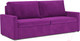 Миниатюра изображения товара Диван Mebel-Ars Еврокнижка Поло (фиолетовый)