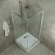 Миниатюра изображения товара Душевой уголок Triton Вента 80x80 (хром, с поддоном)