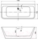 Миниатюра изображения товара Ванна акриловая Aquatek Элегия 170x75 AQ-113775Wt (с ножками и сливом)