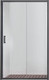 Миниатюра изображения товара Душевая дверь Aquatek 120x200 / AQ ARI RA 12020BL (черный/прозрачное стекло)