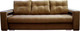 Миниатюра изображения товара Диван Bobrovmebel Влада 8/2дн раскладной накладки + 2 пенала (микровелюр симпл 45 коричневый)