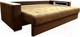 Миниатюра изображения товара Диван Bobrovmebel Влада 8/2дн раскладной накладки + 2 пенала (микровелюр симпл 45 коричневый)