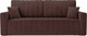 Миниатюра изображения товара Диван Mebel-Ars Еврокнижка Лондон (велюр шоколад HB-178 16)