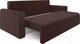 Миниатюра изображения товара Диван Mebel-Ars Еврокнижка Лондон (велюр шоколад HB-178 16)