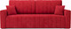 Миниатюра изображения товара Диван Mebel-Ars Еврокнижка Лондон (кордрой красный)