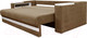 Миниатюра изображения товара Диван Bobrovmebel Влада 8/2тнц раскладной ТНЦ + 2 пенала (микровелюр симпл 45 коричневый)