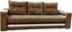 Миниатюра изображения товара Диван Bobrovmebel Влада 8/2тнц раскладной ТНЦ + 2 пенала (микровелюр симпл 45 коричневый)