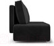 Миниатюра изображения товара Диван Mebel-Ars Еврокнижка Марк (велюр черный НВ-178 17)