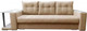 Миниатюра изображения товара Диван Bobrovmebel Мегаполис раскладной стол слева (микровелюр симпл 42 бежевый)