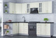 Миниатюра изображения товара Кухонный гарнитур Интерлиния Мила Шато 1.5x2.8 левая (белый/белый/кастилло темный)