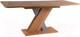Миниатюра изображения товара Обеденный стол Signal Exel D 140-180x85x76 (дуб вотан/серебряный)