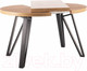 Миниатюра изображения товара Обеденный стол Signal Galaxy 100-168x100x76 (дуб артизан/черный)