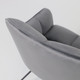 Миниатюра изображения товара Кресло мягкое AksHome Florida (темно-серый велюр/черный)