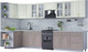 Миниатюра изображения товара Кухонный гарнитур Интерлиния Мила Шато 1.5x3.7 левая (белый/луна/серый каспий)