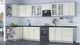Миниатюра изображения товара Кухонный гарнитур Интерлиния Мила Шато 1.5x3.8 левая (белый/белый/кастилло темный)