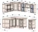 Миниатюра изображения товара Кухонный гарнитур Interline Мила Шато 1.7x2.4 левая (мята/мята/дуб бунратти)