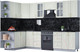 Миниатюра изображения товара Кухонный гарнитур Интерлиния Мила Шато 1.7x3.0 левая (белый/белый/кастилло темный)