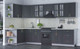 Миниатюра изображения товара Кухонный гарнитур Интерлиния Мила Шато 1.7x3.3 левая (пепел/пепел/опал светлый)
