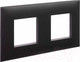 Миниатюра изображения товара Рамка для выключателей и розеток DKC Avanti / 4412904 (черный матовый)