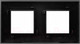 Миниатюра изображения товара Рамка для выключателей и розеток DKC Avanti / 4412904 (черный матовый)