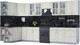 Миниатюра изображения товара Кухонный гарнитур Интерлиния Мила Шато 1.7x3.7 левая (белый/белый/кастилло темный)