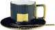 Миниатюра изображения товара Чашка с блюдцем Lenardi 106-159 (с ложкой)