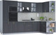 Миниатюра изображения товара Кухонный гарнитур Интерлиния Мила Шато 1.68x3.2 ВТ правая (пепел/пепел/опал светлый)