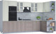 Миниатюра изображения товара Кухонный гарнитур Интерлиния Мила Шато 1.68x3.4 ВТ правая (белый/луна/серый каспий)