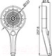 Миниатюра изображения товара Лейка ручного душа Maxonor Pure Life PL19-6