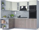 Миниатюра изображения товара Кухонный гарнитур Интерлиния Мила Шато 1.68x2.4 ВТ левая (белый/луна/серый каспий)