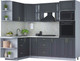 Миниатюра изображения товара Кухонный гарнитур Интерлиния Мила Шато 1.68x2.4 ВТ левая (пепел/пепел/опал светлый)
