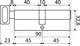 Миниатюра изображения товара Цилиндровый механизм замка Стандарт Max 90 (45х45В) SN перф. ключ/вертушка (5 ключей)