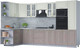 Миниатюра изображения товара Кухонный гарнитур Интерлиния Мила Шато 1.68x3.4 ВТ левая (белый/луна/серый каспий)