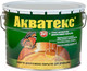 Миниатюра изображения товара Защитно-декоративный состав Акватекс 2в1 (9л, орех)