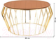 Миниатюра изображения товара Журнальный столик Signal Ariana A (дымчатый янтарь/золотой)