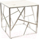 Миниатюра изображения товара Журнальный столик Signal Escada B II (белый мрамор/серебристый)