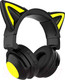 Миниатюра изображения товара Беспроводные наушники Qumo Party Cat mini ВТ 0052 / Q34915 (черный/желтый)