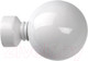 Миниатюра изображения товара Набор наконечников для карниза Lm Decor YF059 Шар большой 19мм (2шт, белый глянец)
