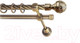 Миниатюра изображения товара Набор наконечников для карниза Lm Decor YF161 Ампир 19мм (2шт, антик)